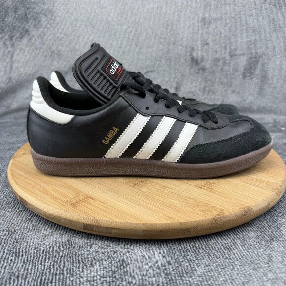 Adidas Samba Shoes Mens Size 8.5 Black White Leather Low Top Sneakers 034563 main image 11